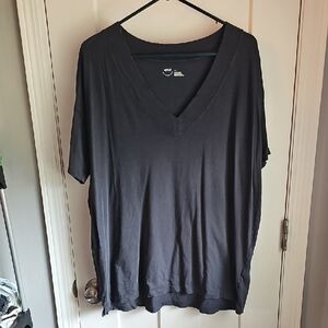 Aerie Womens Sz Small Charcoal Dark Gray Vneck Tshirt. Great Condition!